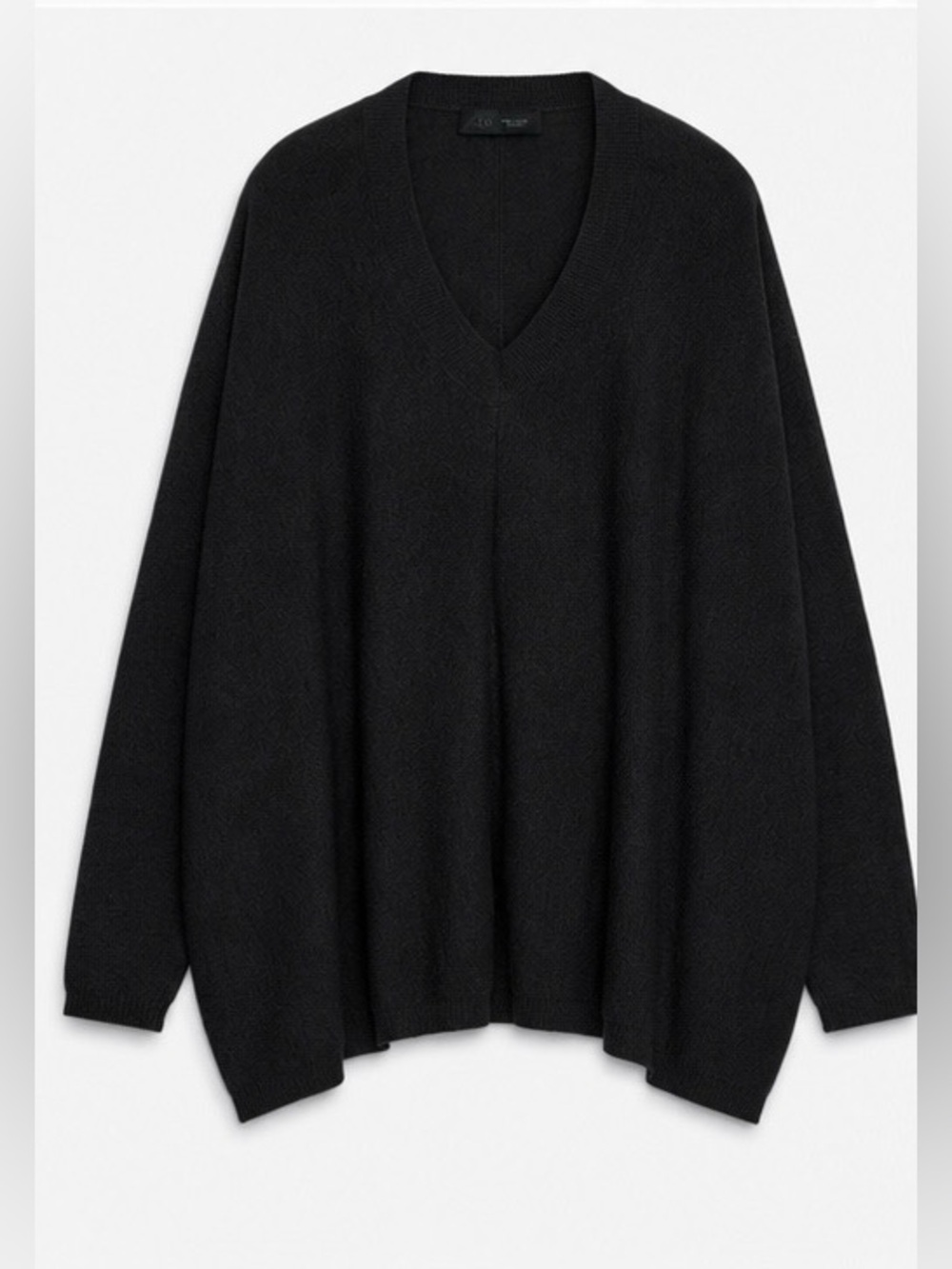 ZARA Oversized Jumper In BLACK - Picture 4 of 5